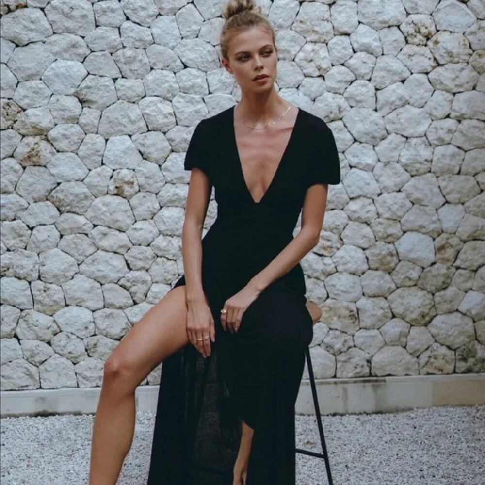 Pampelone Valentina Maxi Dress (Black XS) - Picture 5 of 7